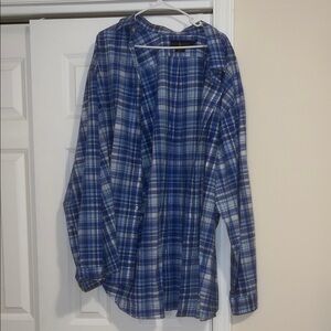 Ralph Lauren Blue and White Checkered Shirt